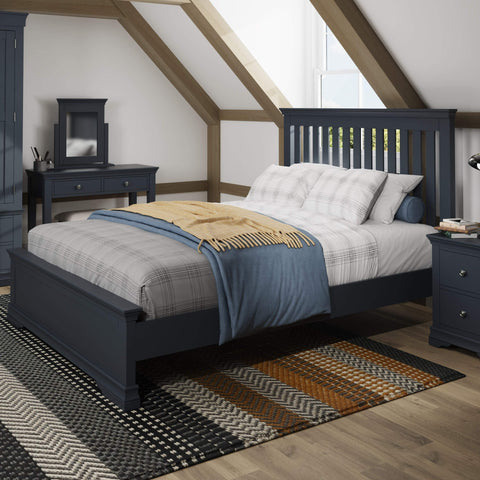 Swayne King Bed - Midnight Grey