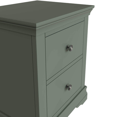 Swayne Large Bedside Cabinet - Cactus Green