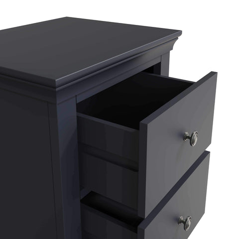 Swayne Large Bedside Cabinet - Midnight Grey