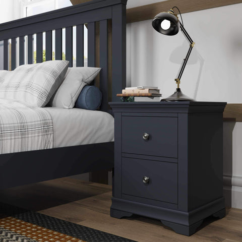 Swayne Large Bedside Cabinet - Midnight Grey