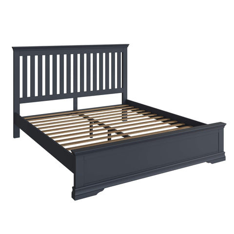 Swayne Super King Bed - Midnight Grey