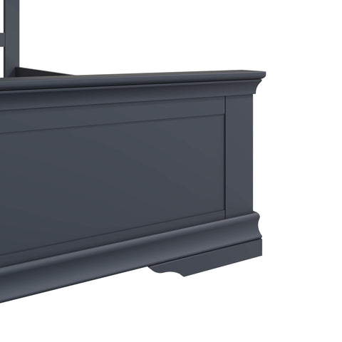 Swayne Super King Bed - Midnight Grey