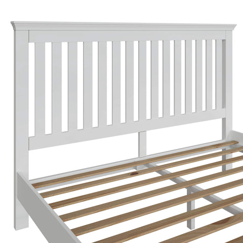 Swayne Super King Bed - White