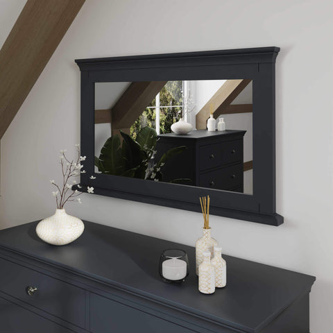 Swayne Wall Mirror - Midnight Grey