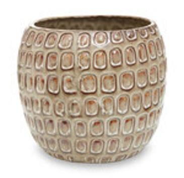Yana Large Cream Textued Planter